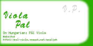 viola pal business card