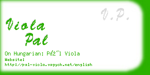 viola pal business card
